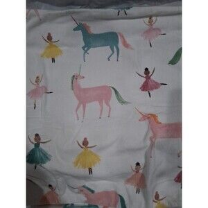 Pottery Barn Kids Flannel Windson Unicorn  Twin Set